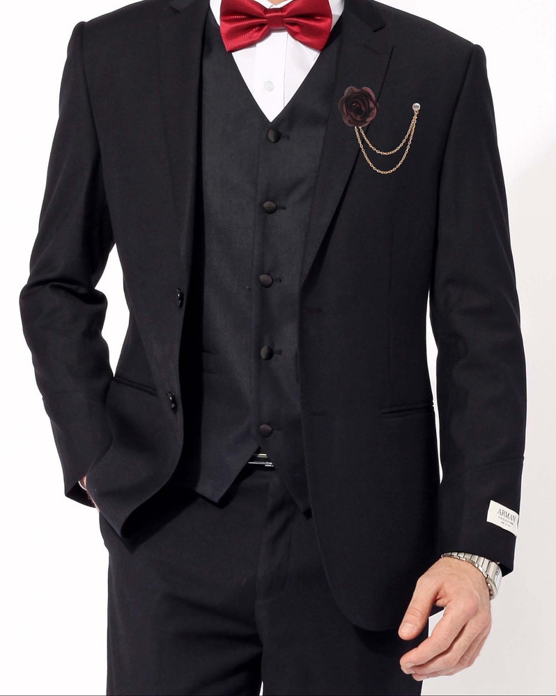 Three piece hotsell suit brooch