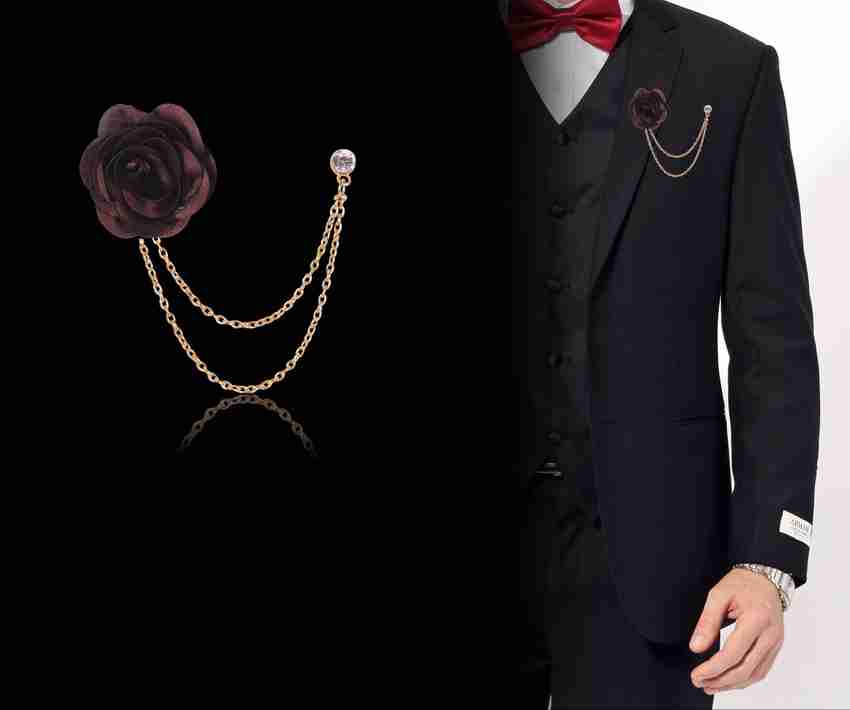 Mens wedding brooch hot sale
