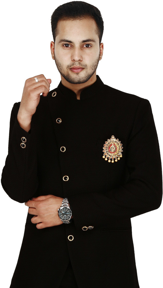 Sanjog Embellished Golden Color finish Classy Indo Western Brooch