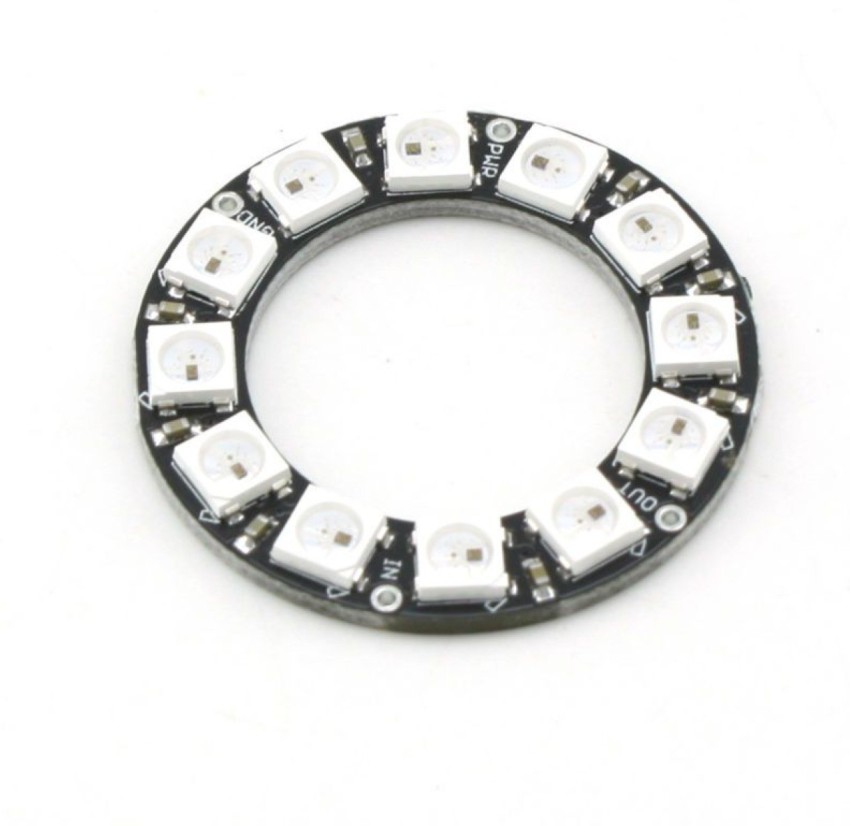 KitsGuru RGB LED Ring 12 Bit WS2812 5050 RGB LED + Integrated Driver Module Light  Electronic Hobby Kit Price in India - Buy KitsGuru RGB LED Ring 12 Bit  WS2812 5050 RGB