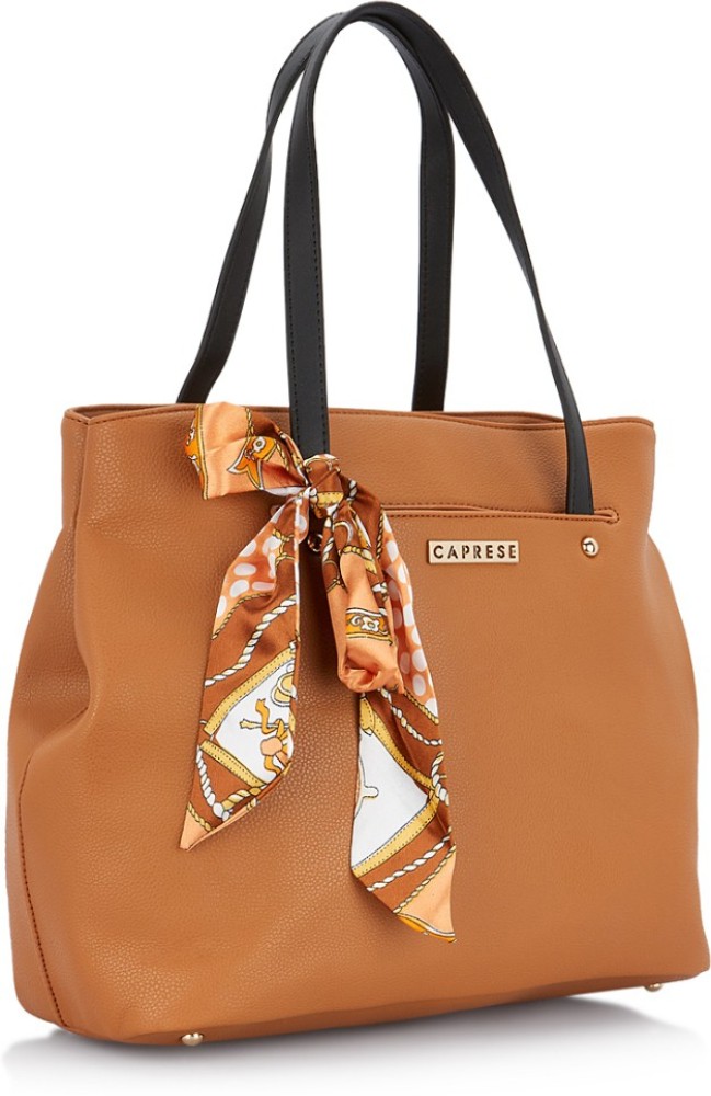 Buy Caprese Women Tan Black Hand held Bag Tan Black Online