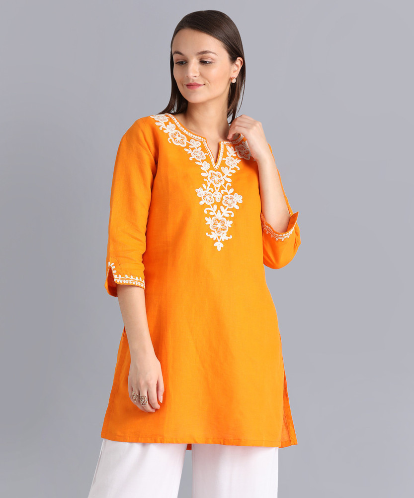 Biba orange hot sale kurta