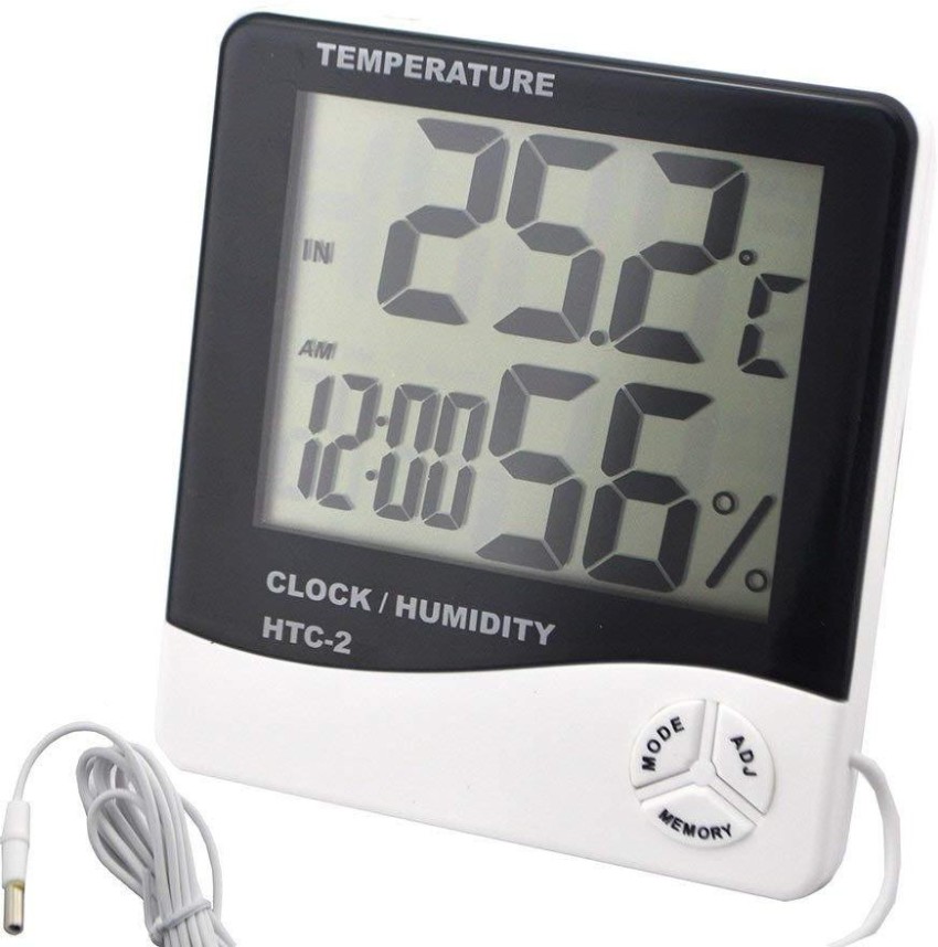 HTC-2 Digital LCD Temperature Humidity Meter Indoor / Outdoor Room