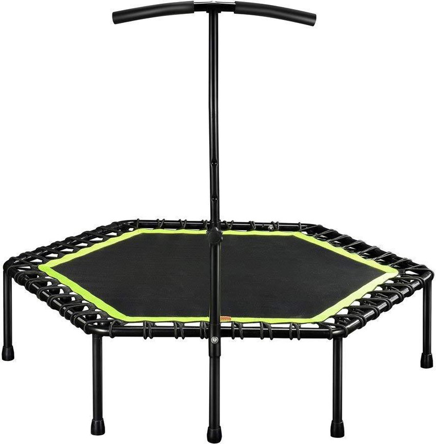 Small trampoline with deals bar for adults