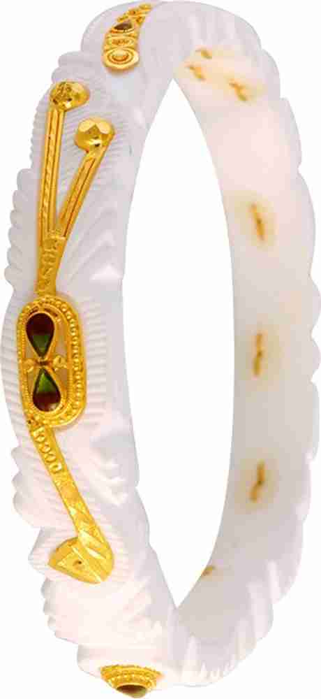 Shankha store bangles gold
