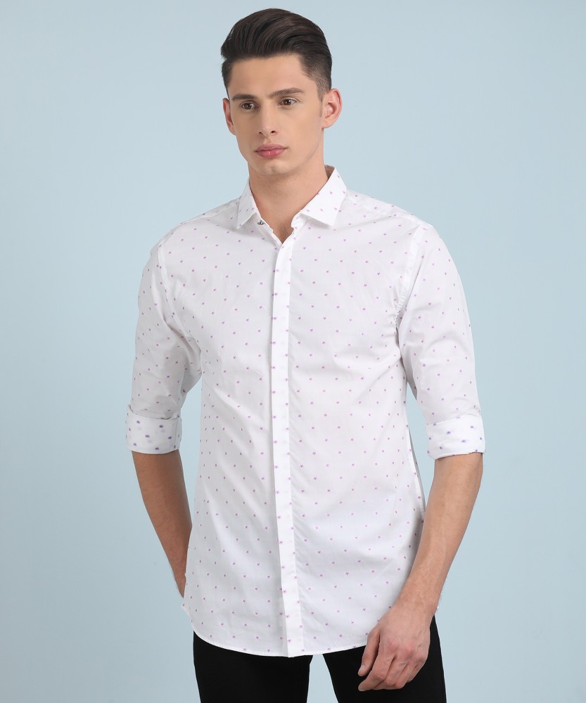 JACK & JONES Men Printed Casual Blue Shirt - Buy JACK & JONES Men Printed  Casual Blue Shirt Online at Best Prices in India