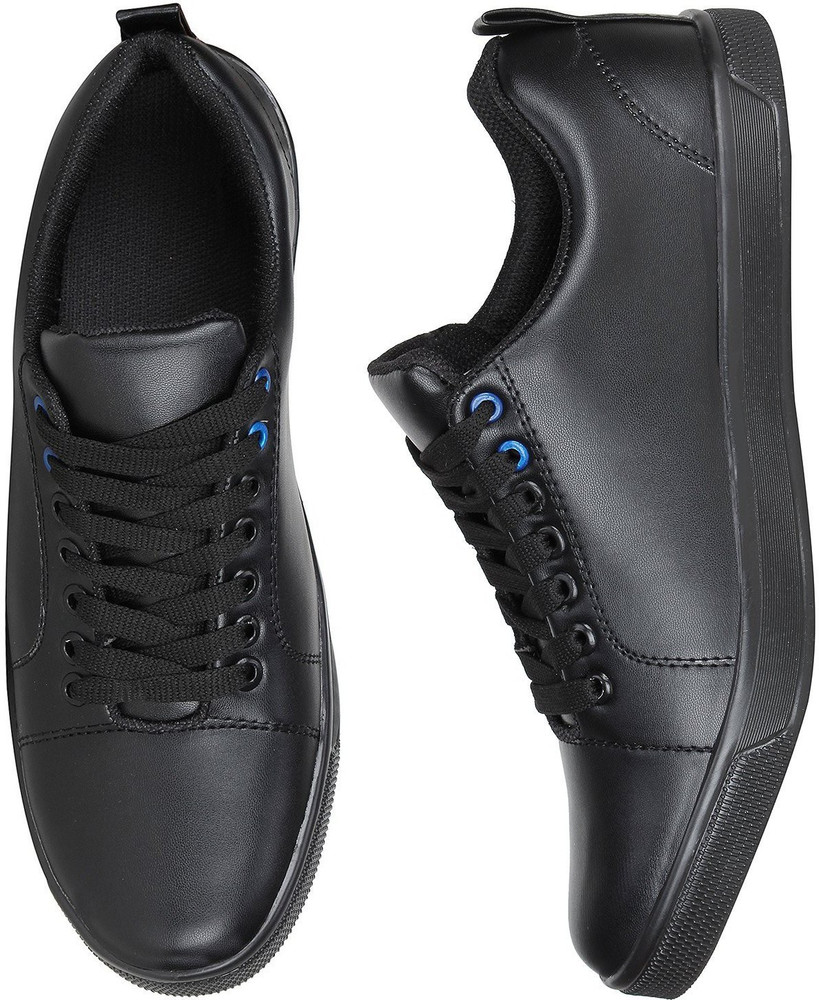 Pure black sneaker shoes sales