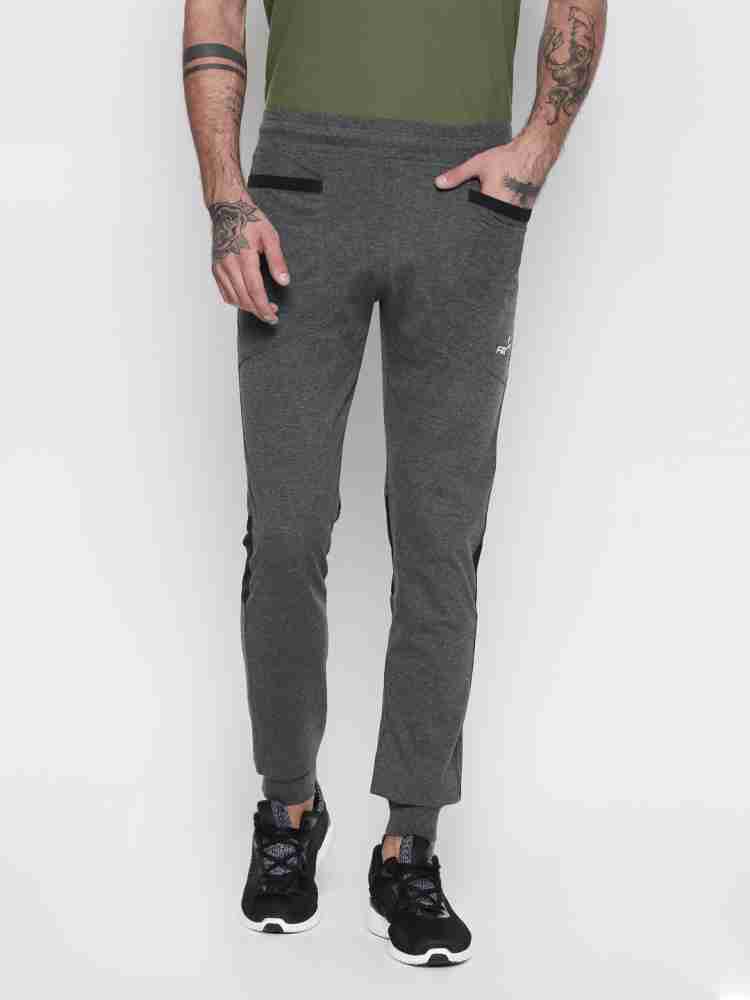 FiTZ Solid Men Grey Track Pants Buy FiTZ Solid Men Grey Track