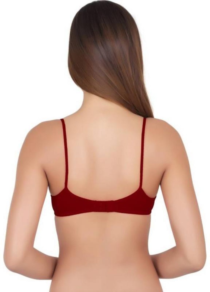 Buy Brachy Women's Poly Cotton Lightly Padded Wired Push-Up Bra  (BCA_FOPPB02_30A_Pink_Pink_30A) at