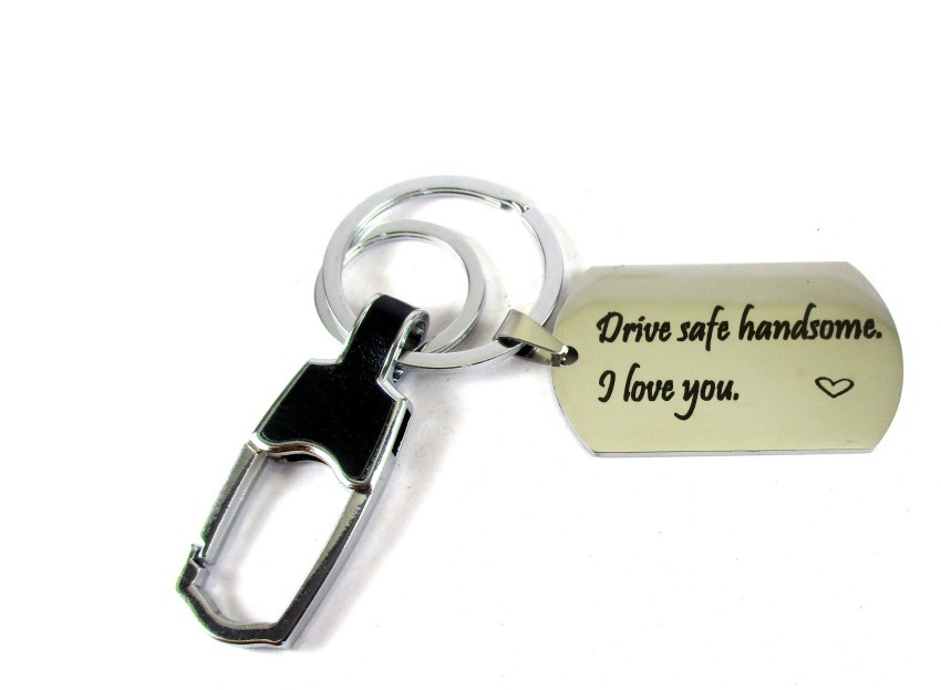 Mens hot sale silver keyring