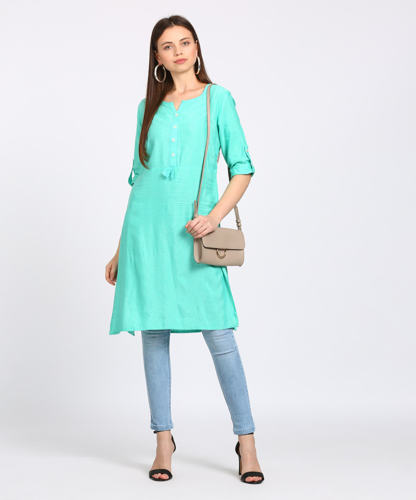 Akkriti by Pantaloons Women Solid Straight Kurta Buy Light Green Akkriti by Pantaloons Women Solid Straight Kurta Online at Best Prices in India Flipkart