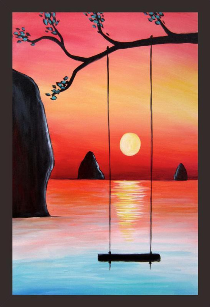 Sunset artwork shop