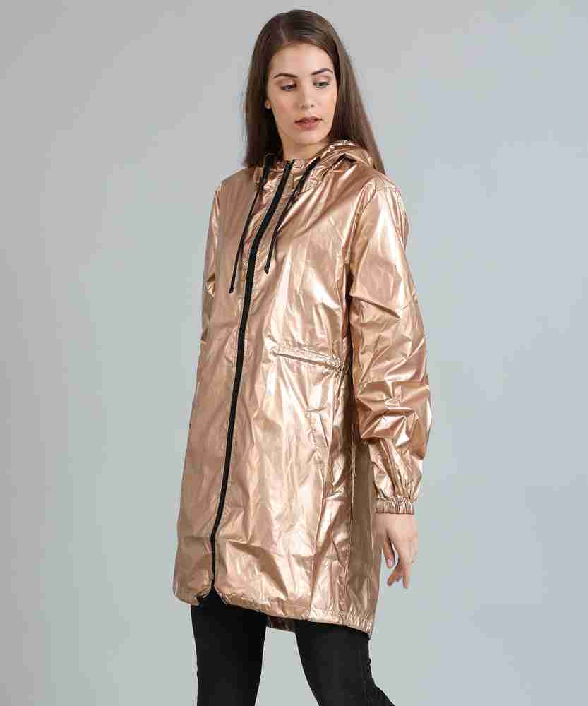 Rose top gold raincoat