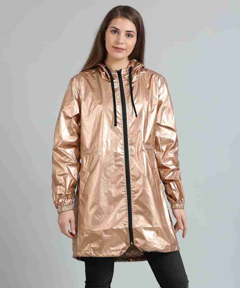 FOREVER 21 Solid Women Raincoat Buy ROSE GOLD BLACK