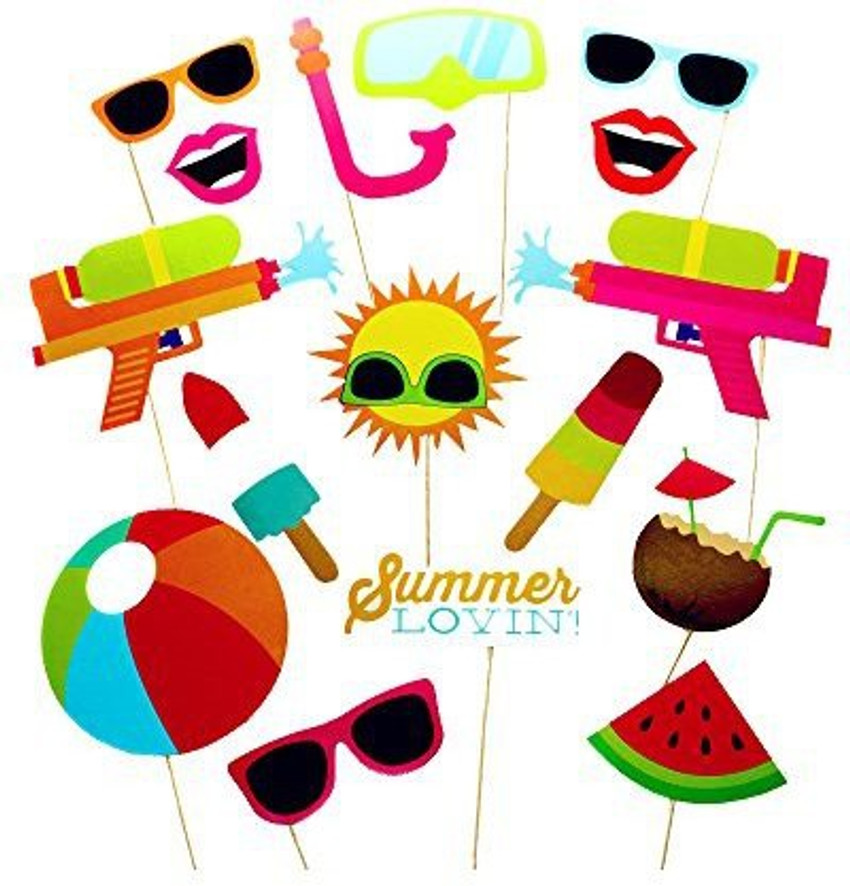 Diy luau outlet photo booth props