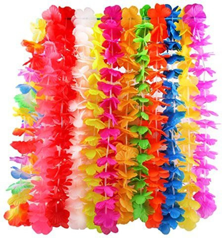 Candygirl Tropical Hawaiian Luau Flower Leis Beach Flower Necklace