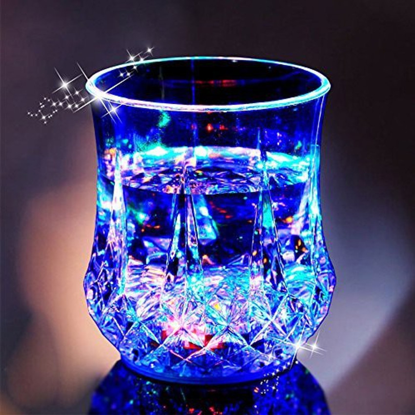 Flashing led online wine glasses