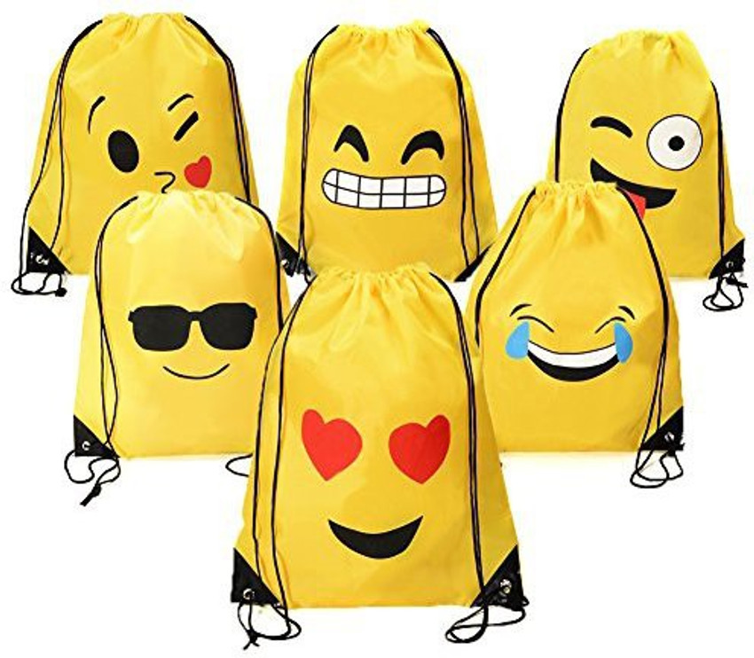 Emoji drawstring backpack outlet