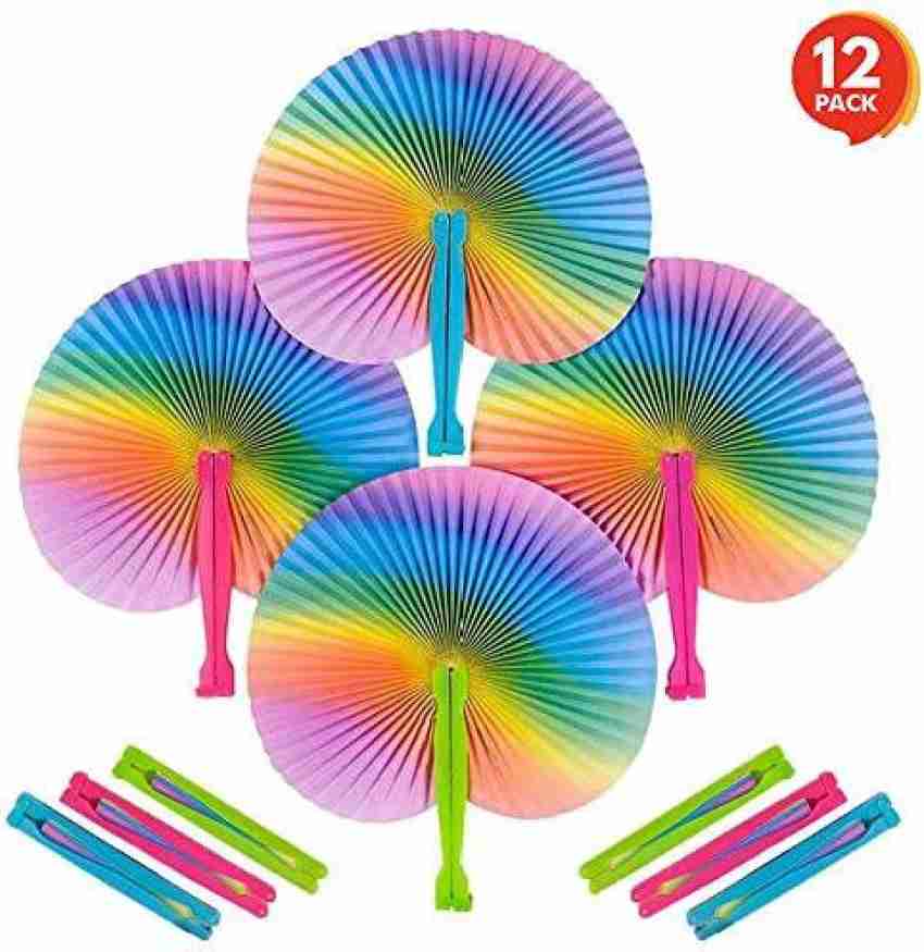 Raindow Paper Fan Decoration at Rs 99/pack, Paper Fans in Surat