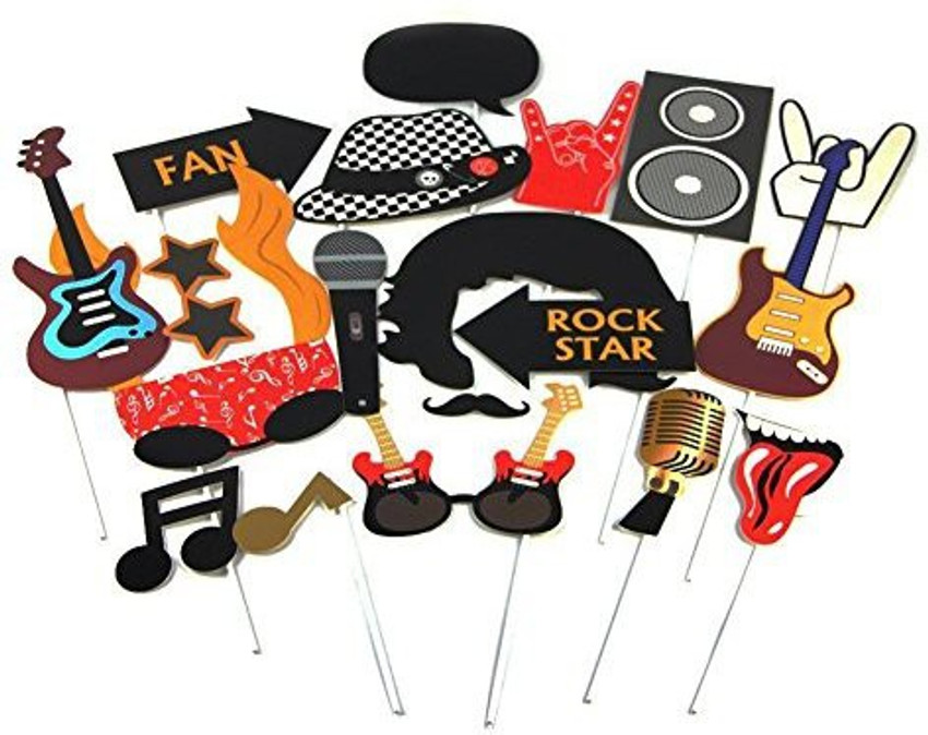 Rock star deals photo booth props