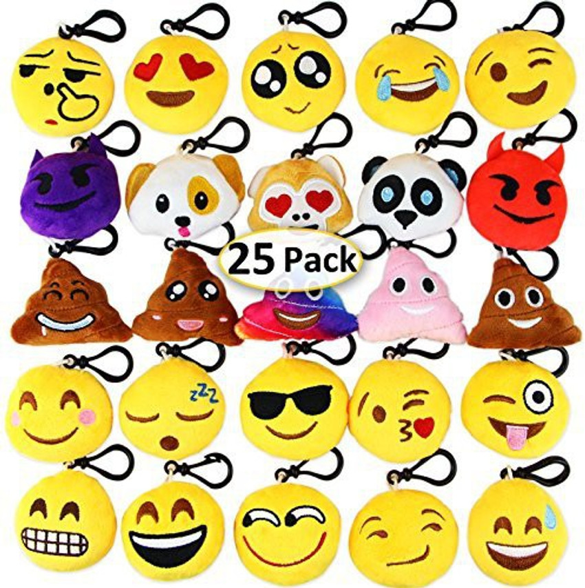 Emoji hotsell plush keychain