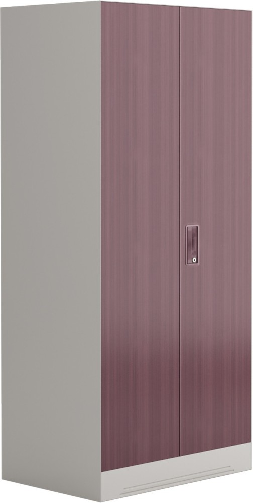 GODREJ INTERIO Slimline Fantasia 2 Door Steel Almirah with 4 Shelves in  Dark Wood : : Home & Kitchen