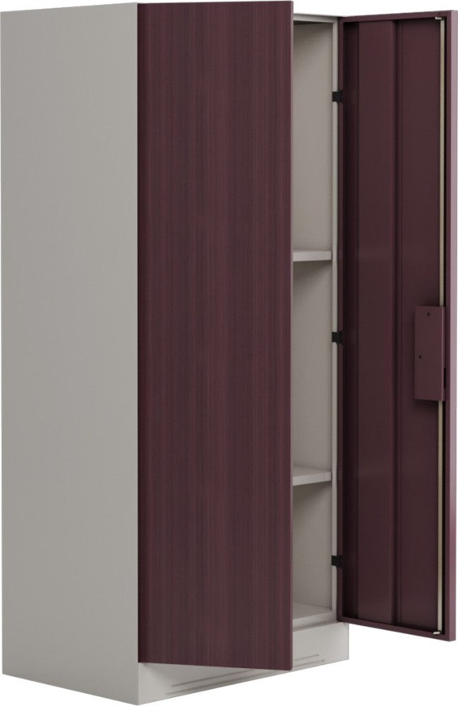 GODREJ INTERIO Slimline Fantasia Dark Wood 2 Door Steel