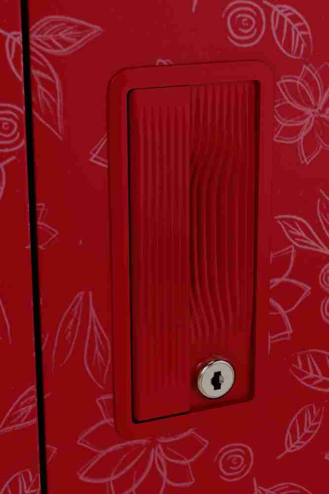 GODREJ INTERIO Slimline Fantasia 2 Door Steel Almirah in Red