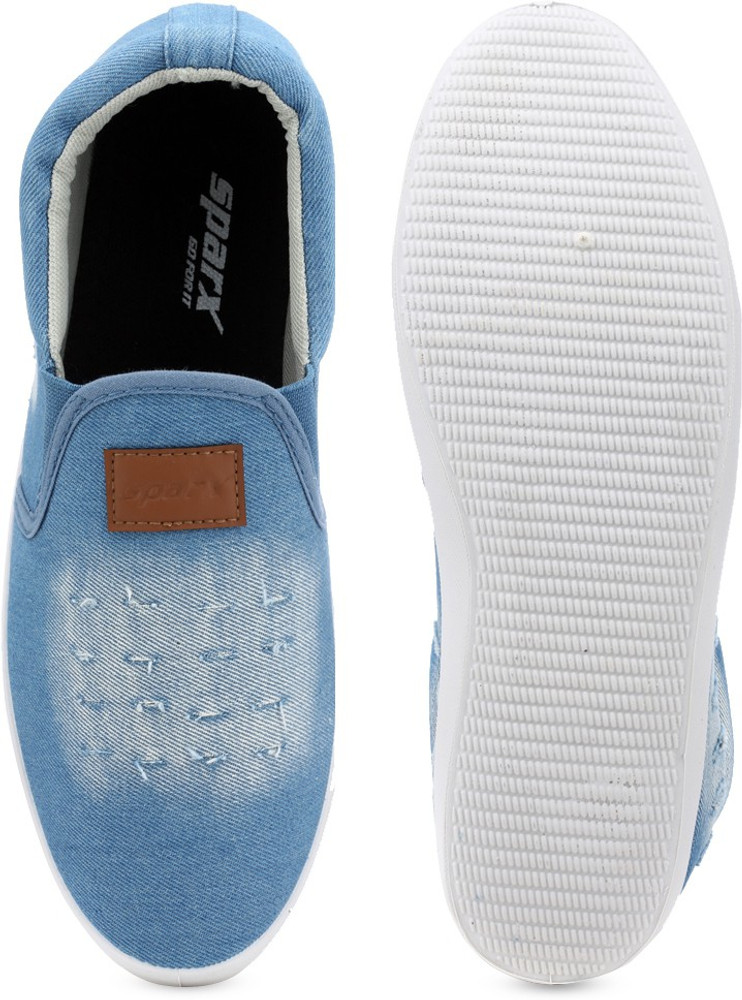 Sparx Sparx Men Blue Slip On Denim Sneakers SM 311 Sneakers For