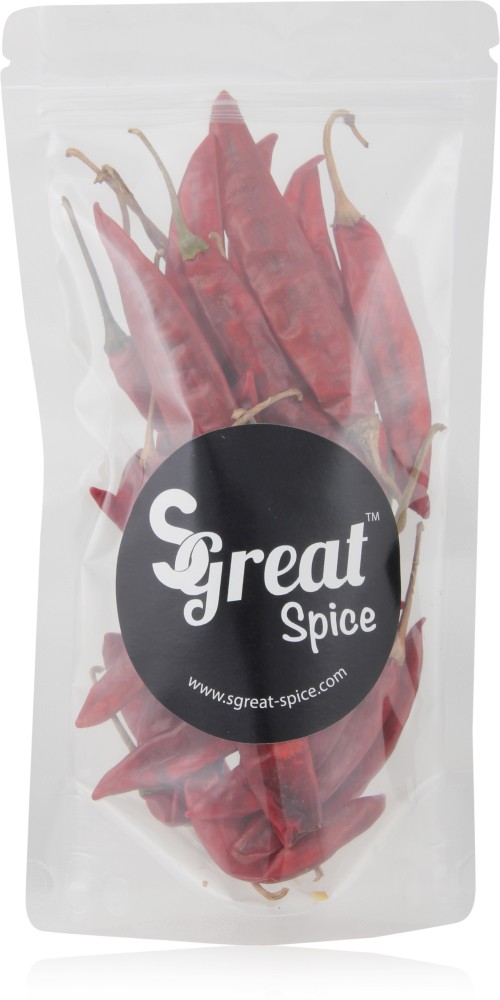 Marwar Red Chilli Whole & Dry (Lal Mirchi Sabut) Without Stem - 1200 Grams
