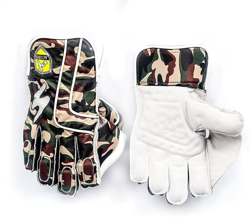 Acorn Dhoni Wicket Keeping Gloves Top Quality Pure Leather