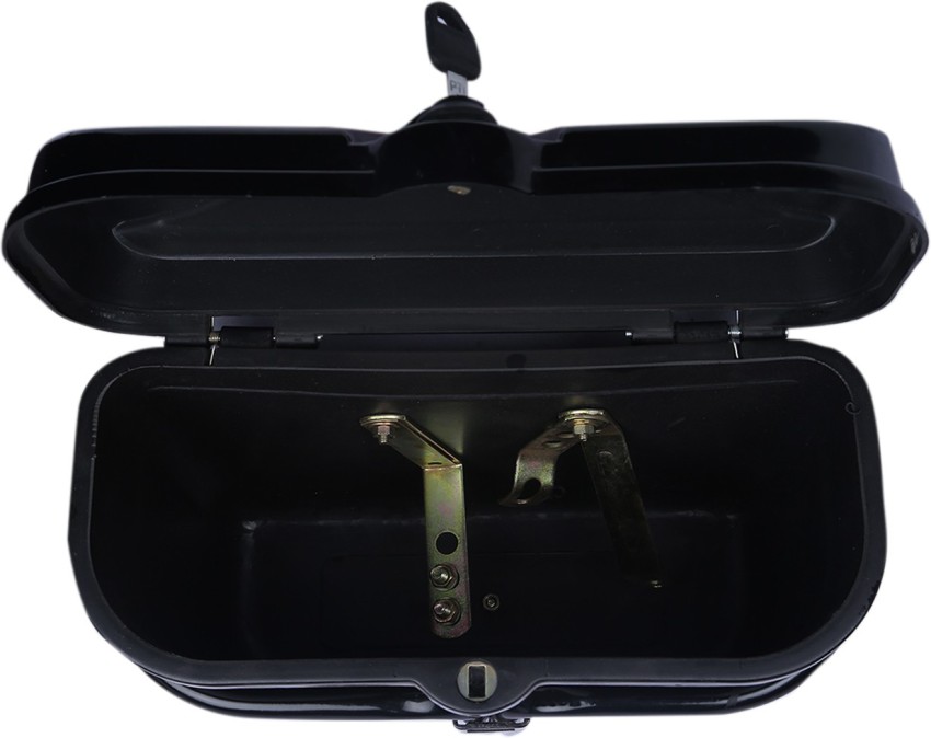 AutoVHPR Luggage Box Black Plastic Motorbike Saddlebag Price in