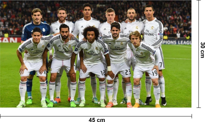  30 calcomanías de fútbol real de Madrid de Cristiano
