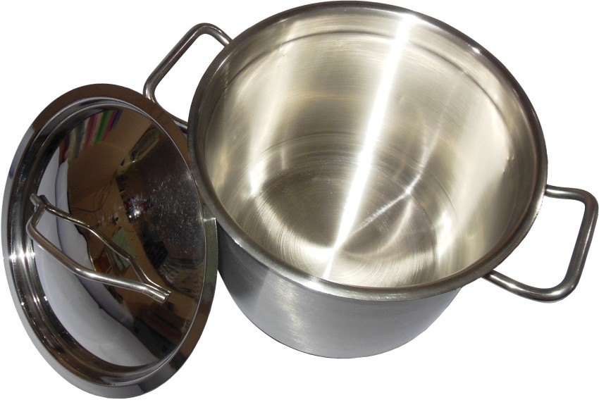 Large Aluminum Cooking Stock Pot (Patila) w/ Lid for Catering