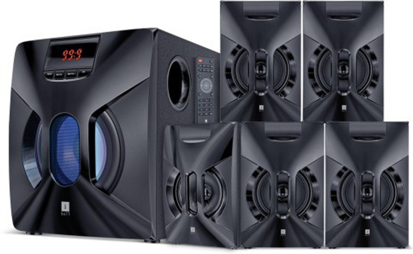 Buy iball Boom Box BT 80 WATTS 5.1CH WOODEN REALISTIC DEEP SOUND