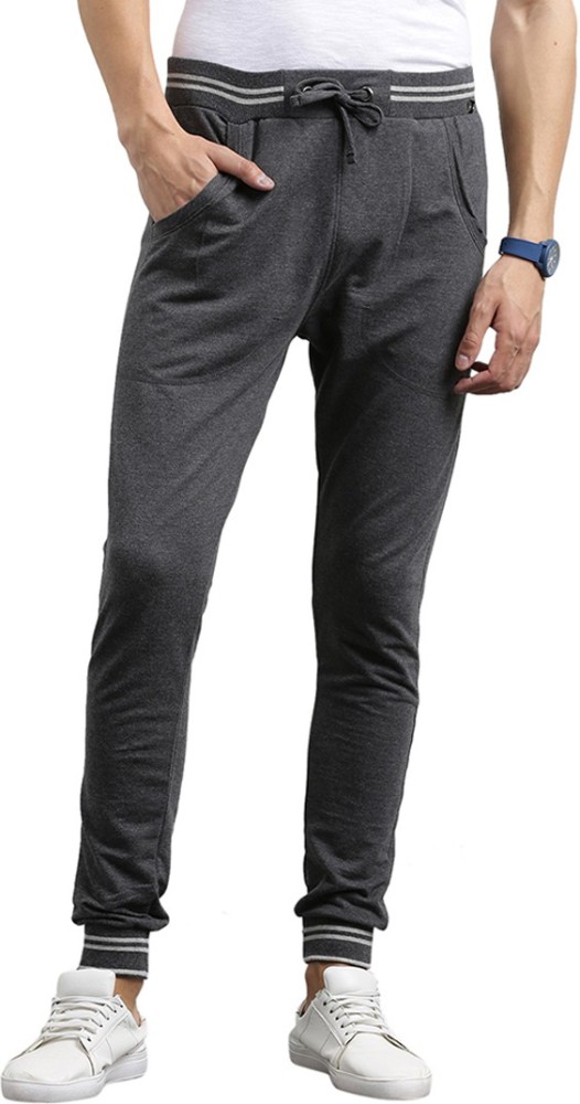 Breakbounce Men Grey Solid Slim Fit Track Pants