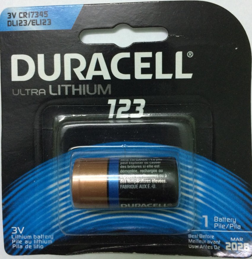 DURACELL Ultra Lithium 123 Battery - DURACELL 