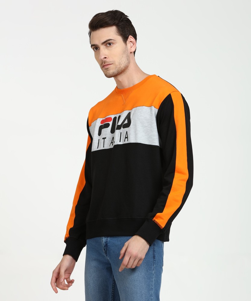 Orange hotsell fila sweatshirt