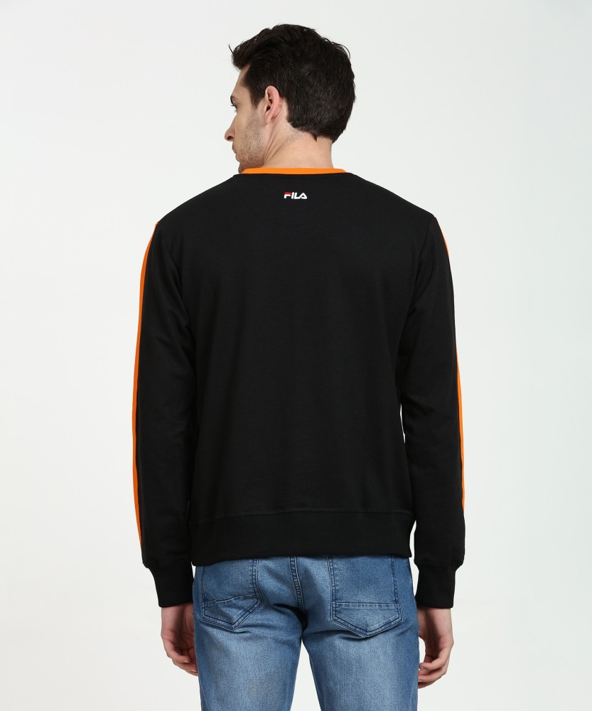 Orange cheap fila sweatshirt