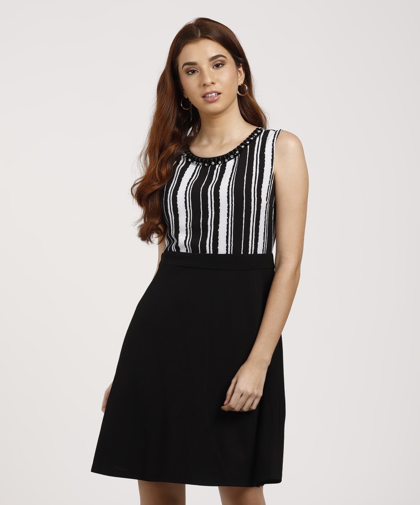 DEAL JEANS Women A line Black Dress Buy BLACK DEAL JEANS Women A line Black Dress Online at Best Prices in India Flipkart