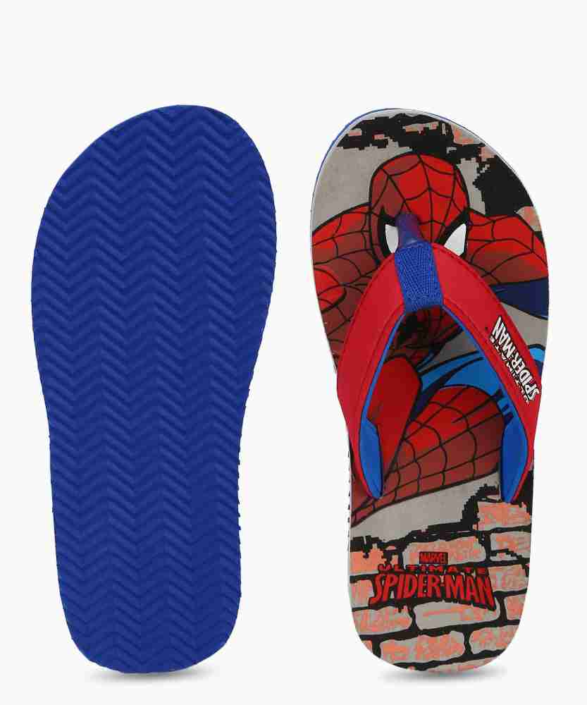 Boys spiderman best sale flip flops