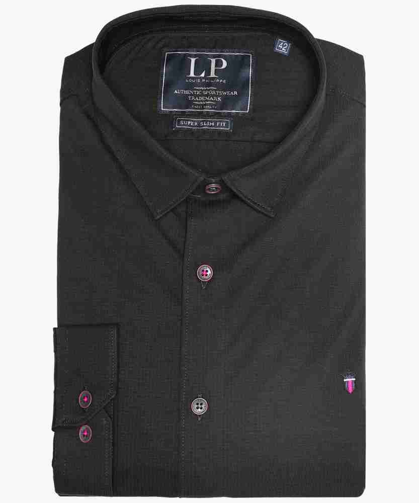 Louis Philippe Formal Shirts : Buy Louis Philippe Men Black Slim