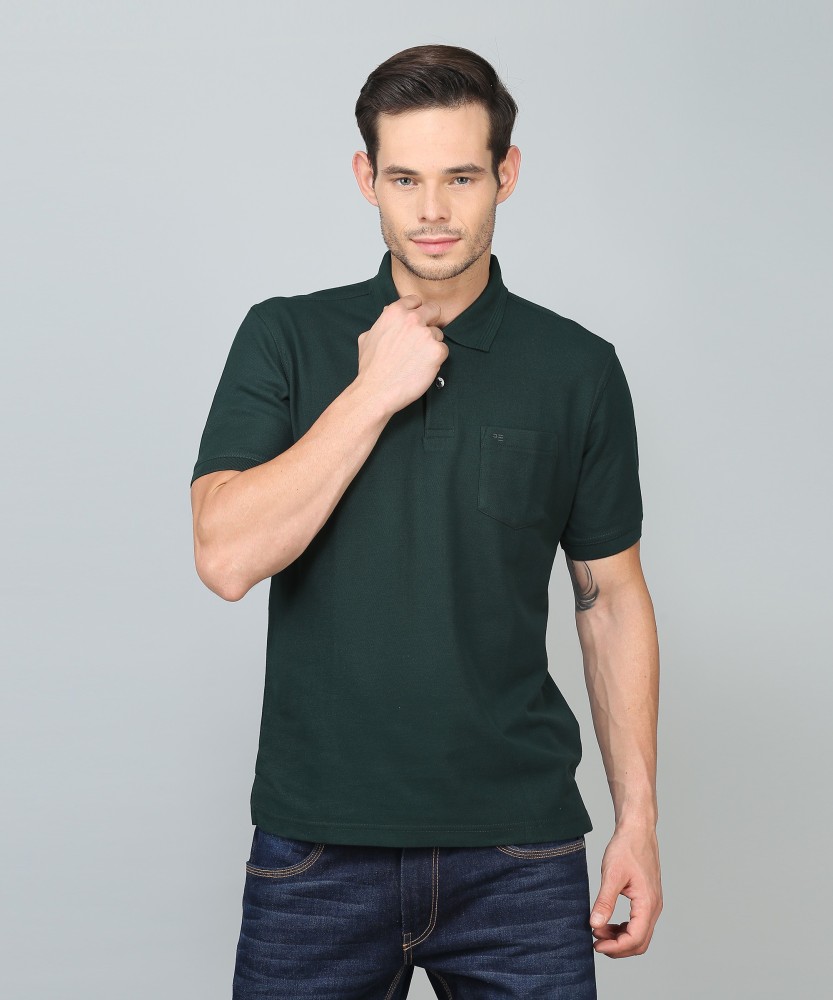 Peter england hot sale green t shirt