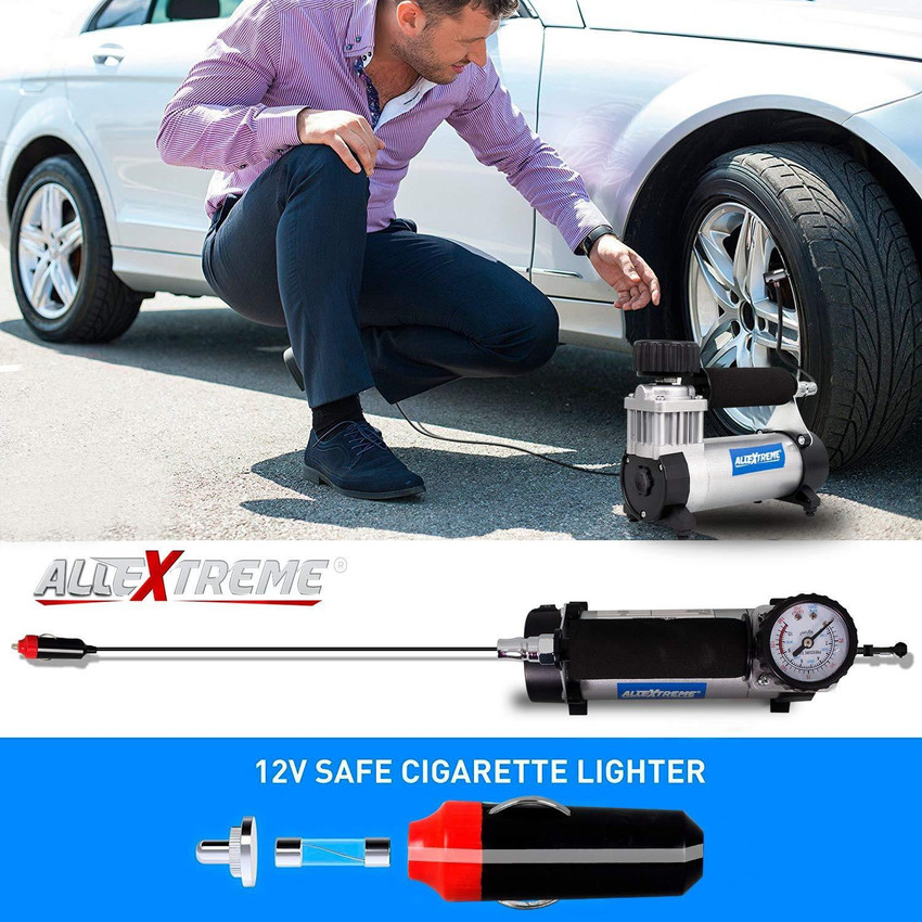 ALLEXTREME 120 psi Tyre Air Pump for Car Bike Price in India
