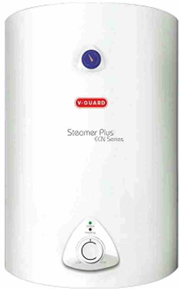 V-Guard 15 L Storage Water Geyser (STEAMER PLUS ECN SERIES, White) Price in  India - Buy V-Guard 15 L Storage Water Geyser (STEAMER PLUS ECN SERIES,  White) online at Flipkart.com