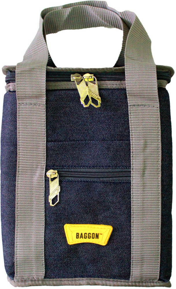 Denim lunch bag best sale