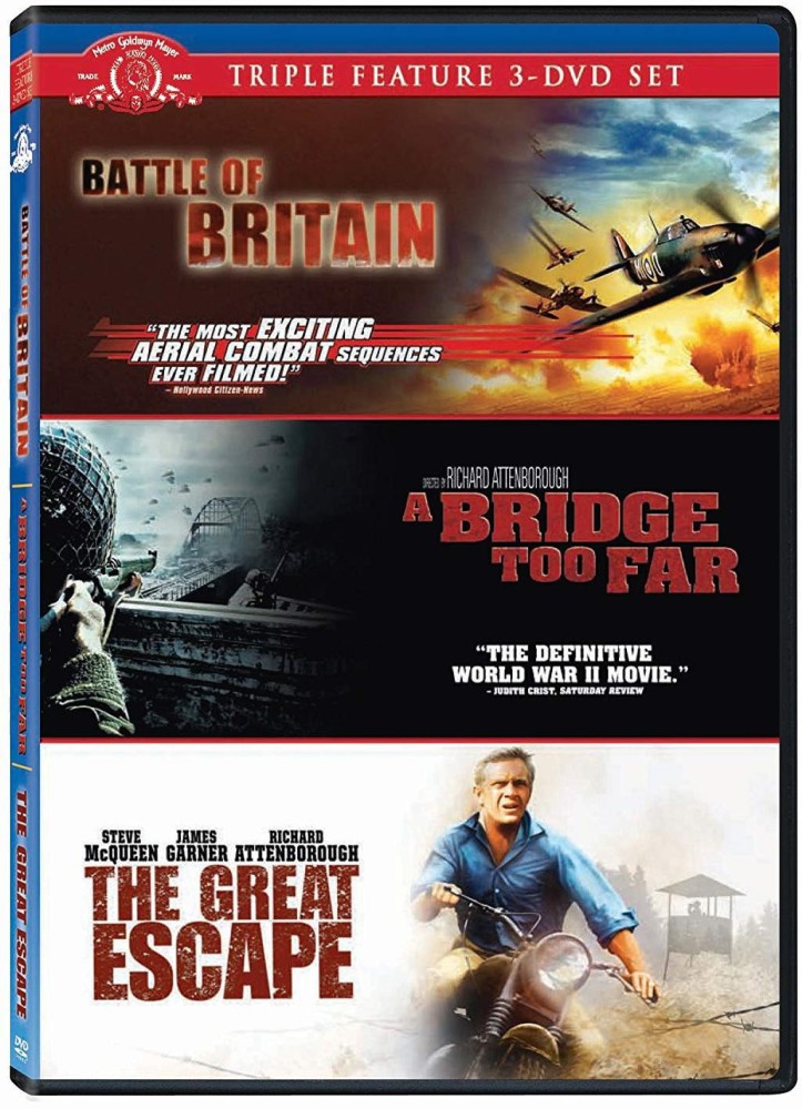 War Collection 3 Movies Battle of Britain Bridge Too Far Great