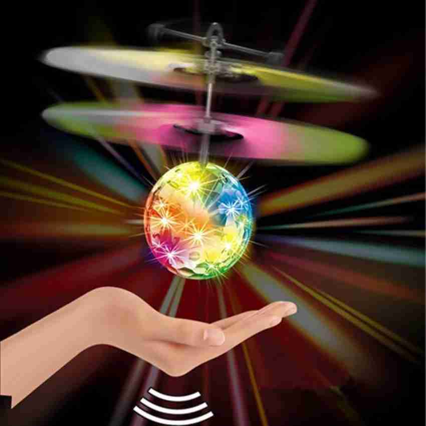 Hunger TOYS 3D Flying Ball Helicopter with Light Motion Sensor