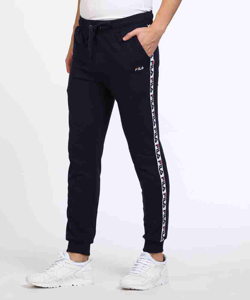 FILA Solid Men Dark Blue Track Pants - Buy FILA Solid Men Dark Blue Track  Pants Online at Best Prices in India