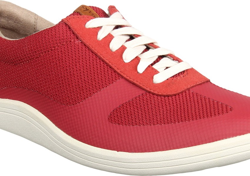 Clarks red outlet shoes